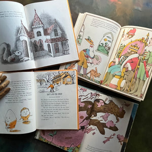 Parents’ Magazine Press Children’s Picture Books-Vintage Picture Books-1960s-1970s-Early Readers-Miss Suzy-The Cat and the Fiddler-Humpty Dumpty's Holiday Stories-How Fletcher Was Hatched!-view of the illustrations