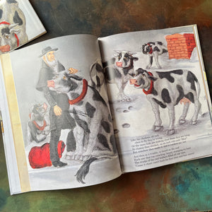 Pennsylvania Dutch Night Before Christmas by Chet Williamson-James Rice illustrations-children's christmas book-Belsnickel-Christmas humor-Christmas Stories-view of illustrations from within the pages of the book