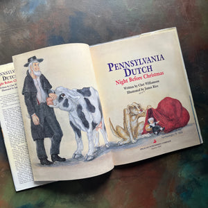 Pennsylvania Dutch Night Before Christmas written by Chet Williamson-with illustrations by James Rice -children's Christmas book-Belsnickel-humor-view of the title page
