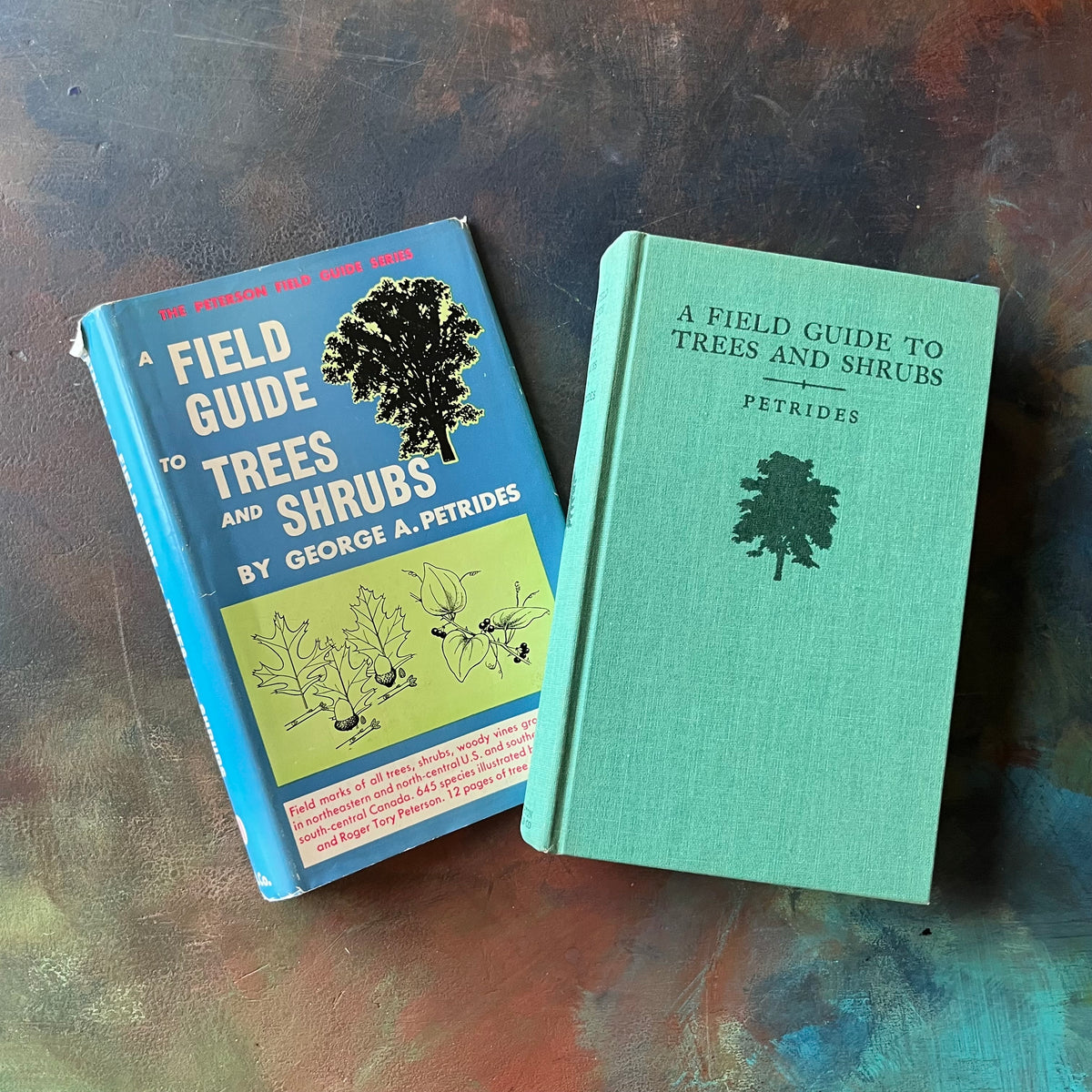 Peterson Field Guide Series-A Field Guide to Trees & Shrubs-Written by George A. Petrides-vintage nature guide-view of the front cover