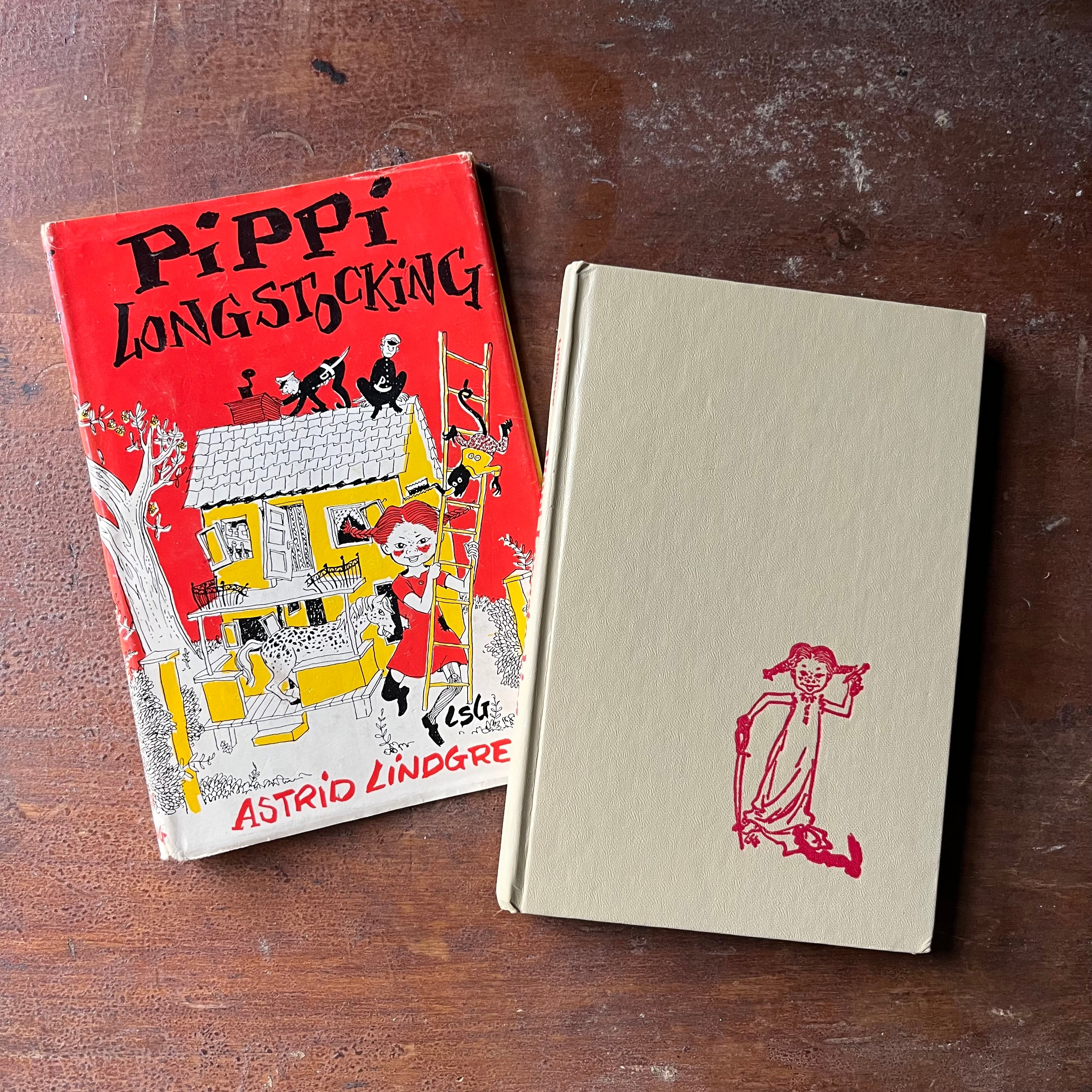 Pippi Longstocking by Astrid Lindgren - 1950 Book Club Edition - Log Cabin Vintage