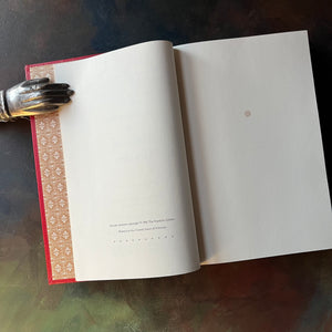 Pride and Prejudice written by Jane Austen.  This is a 1980 edition printed by The Franklin Library-vintage classic literature-collector's edition-view of the copyright page