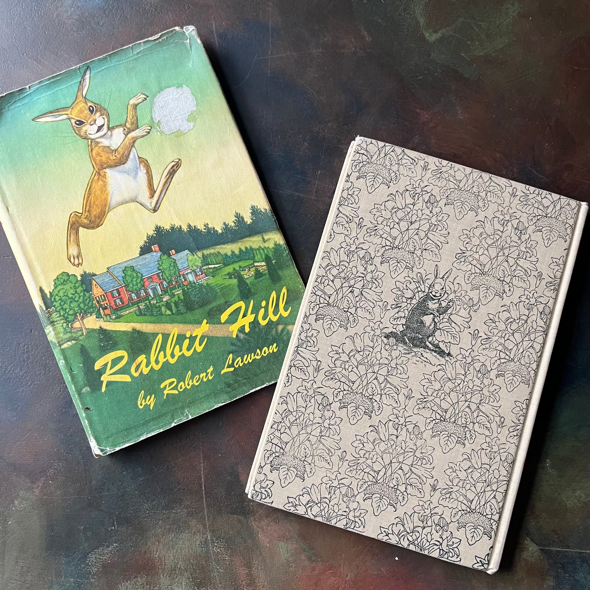 Rabbit Hill written & illustrated by Robert Lawson-John Newbery Medal Winning Book-vintage children's chapter book-living book-view of the back cover