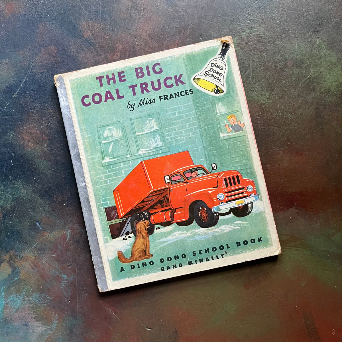 Rand McNally Ding Dong School Book-The Big Coal Truck-Miss Frances-1950s children's picture book-view of the front cover