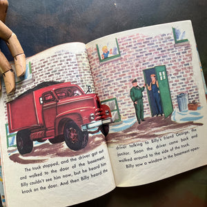Rand McNally Ding Dong School Book-The Big Coal Truck-Miss Frances-1950s children's picture book-view of the illustrations