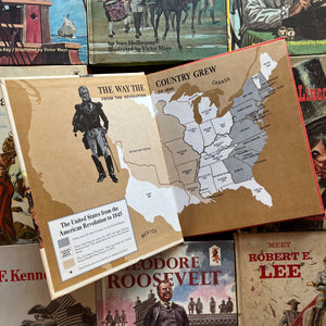 Random House Step-Up Books American History Biography Set-Vintage Beginning Chapter Books for Young Readers-view of the inside cover