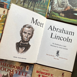 Random House Step-Up Books American History Biography Set-Vintage Beginning Chapter Books for Young Readers-view of the title page