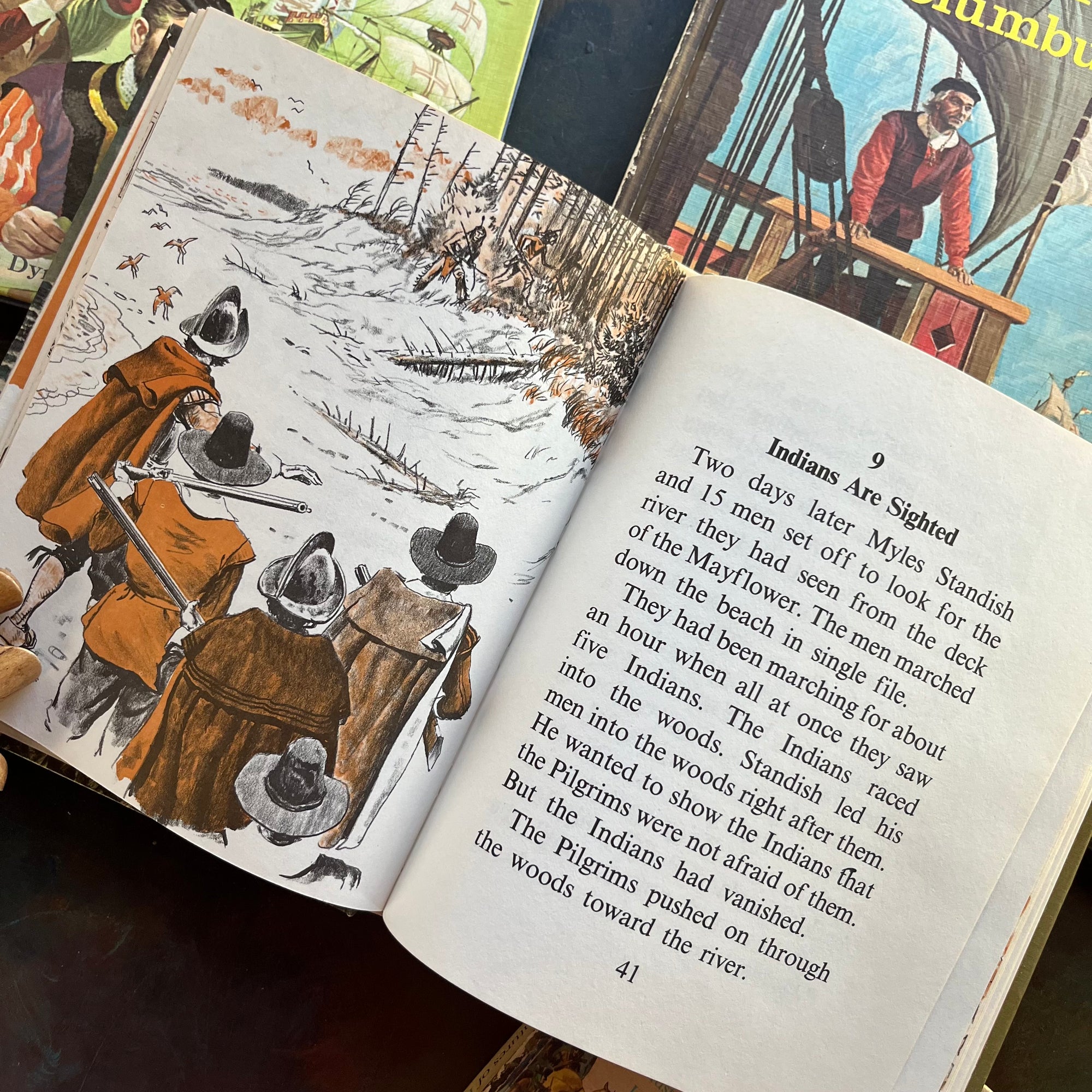 Random House Step-Up Books Early American History Book Set–Vintage Beginning Chapter Books for Young Readers-Early US Exploration Books for Children-view of the illustratons