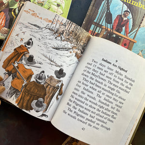 Random House Step-Up Books Early American History Book Set–Vintage Beginning Chapter Books for Young Readers-Early US Exploration Books for Children-view of the illustratons