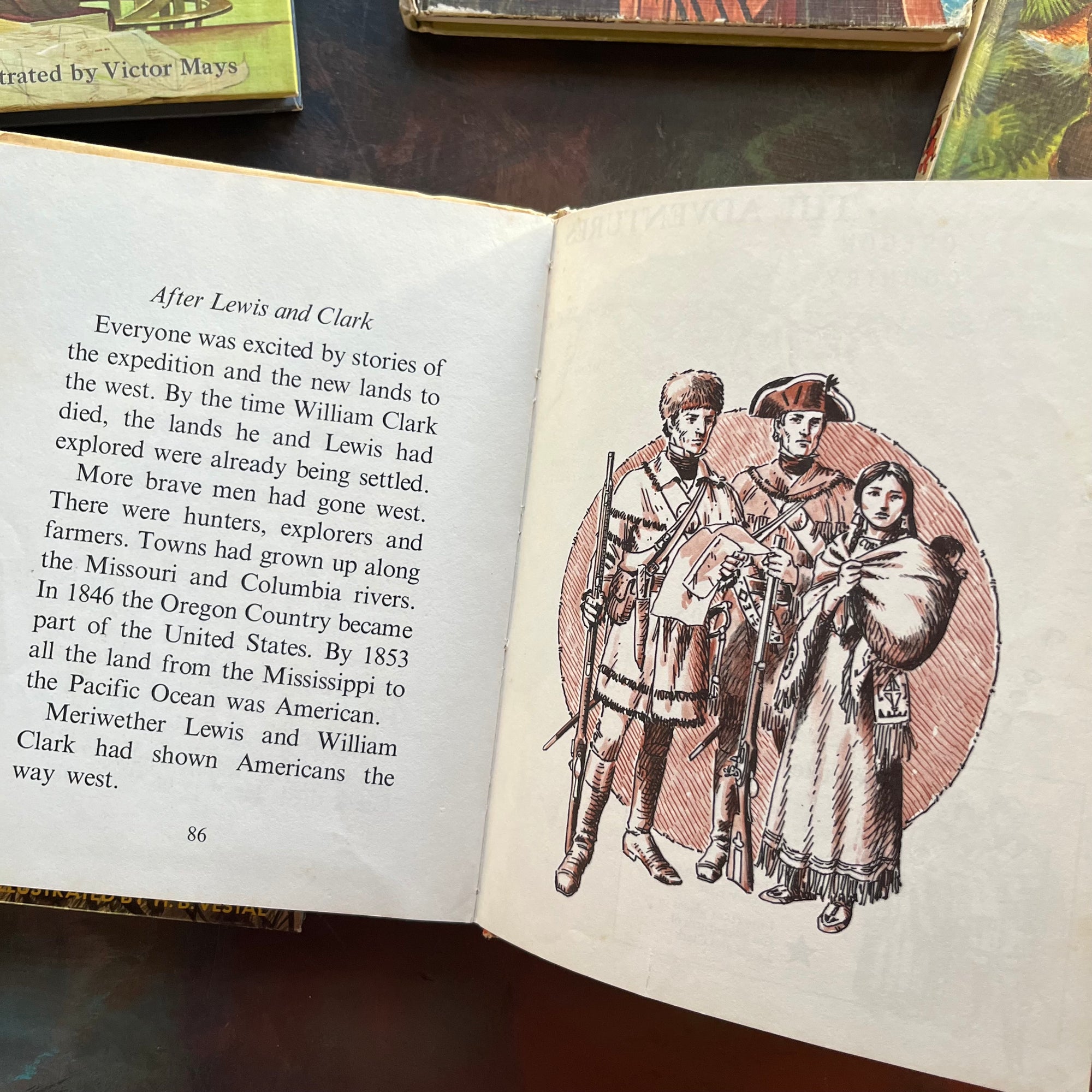Random House Step-Up Books Early American History Book Set–Vintage Beginning Chapter Books for Young Readers-Early US Exploration Books for Children-view of the illustrations