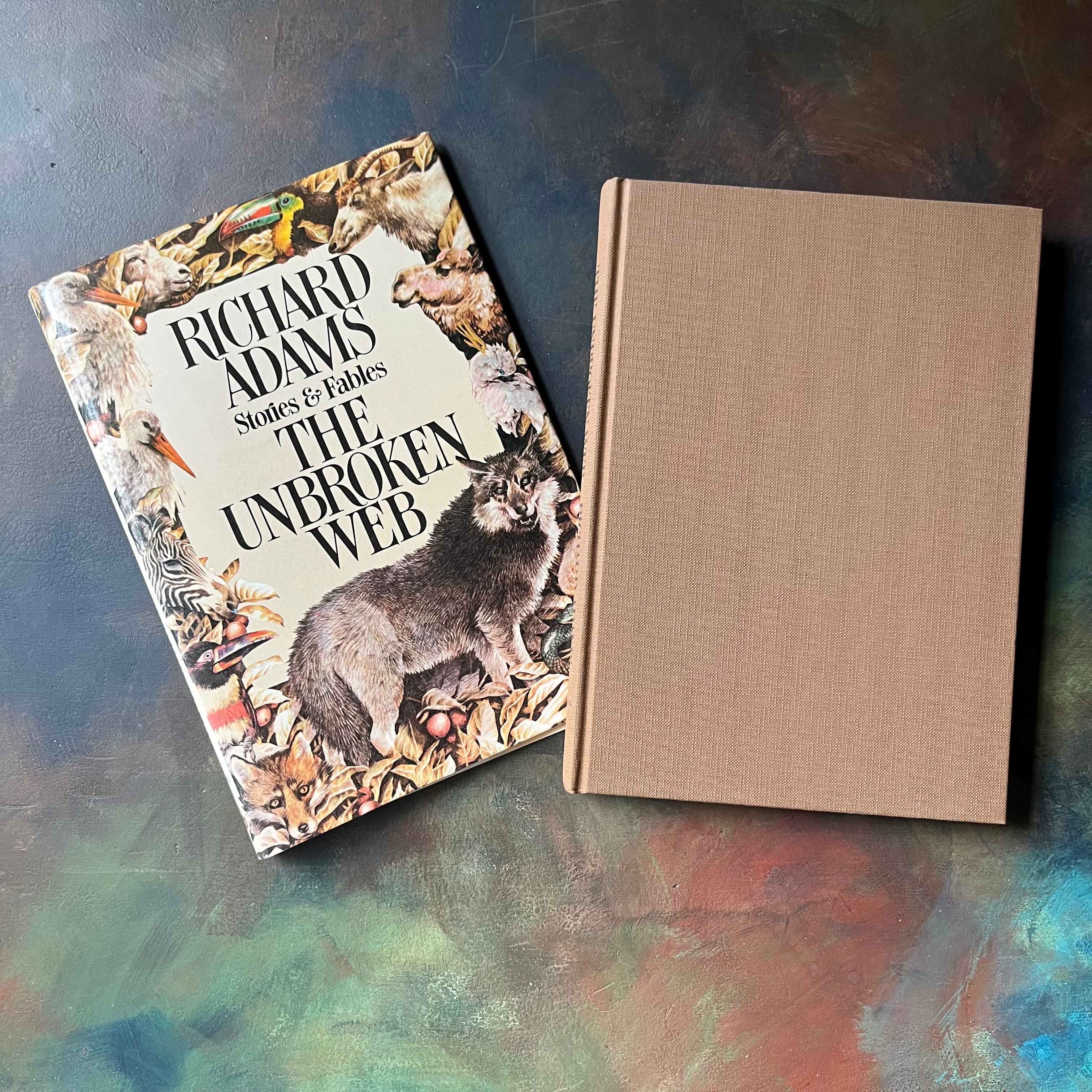 Richard Adams Stories & Fables-The Unbroken Web-vintage book-view of the front cover