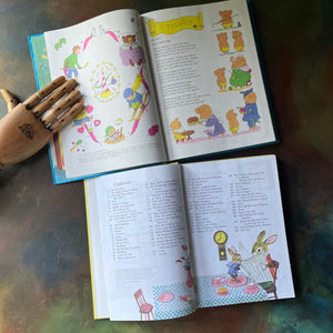 Richard Scarry's Best Storybook Ever and Richard Scarry's A Story A Day 365 Stories and Rhymes-classic children's stories-copyright & contents pages