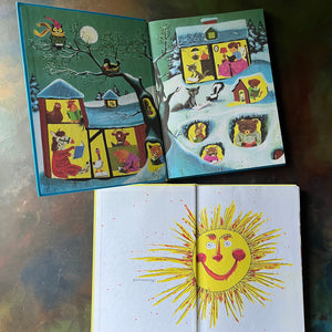 Richard Scarry's Best Storybook Ever and Richard Scarry's A Story A Day 365 Stories and Rhymes-classic children's stories-view of the inside covers