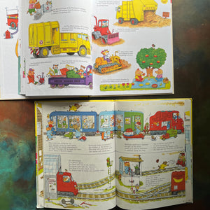 Richard Scarry's Busy, Busy Town-What Do People Do All Day-vintage children's picture books-view of the illustrations
