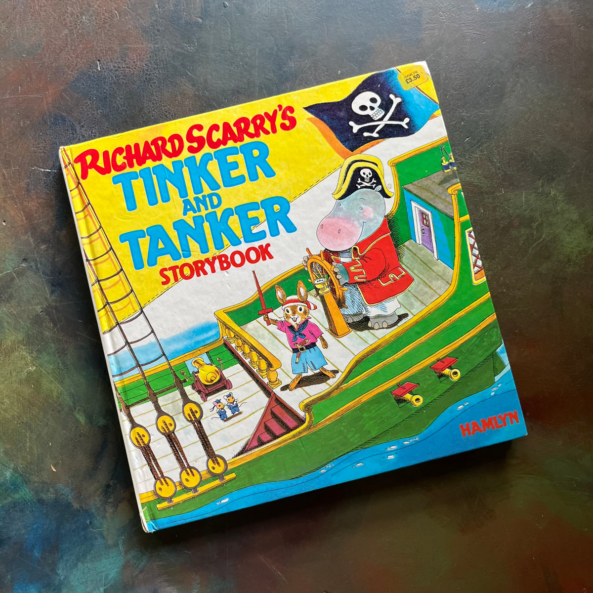 Richard Scarry's Tinker and Tanker Storybook-vintage picture book-vintage Richard Scarry-view of the front cover