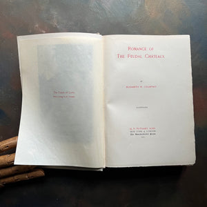 Romance of the Feudal Chateaux by Elizabeth W. Champney-antique history book-view of the title page