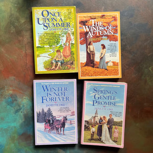 Seasons of the Heart Complete Book Set written by Janette Oke-Inspirational, Christian Romance Fiction books-view of the front covers
