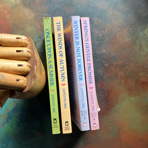 Seasons of the Heart Complete Book Set written by Janette Oke-Inspirational, Christian Romance Fiction books-view of the spines