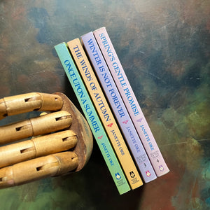 Seasons of the Heart Complete Book Set written by Janette Oke-Inspirational, Christian Romance Fiction books-view of the spines