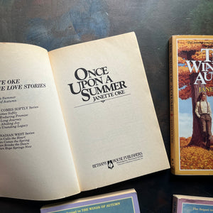 Seasons of the Heart Complete Book Set written by Janette Oke-Inspirational, Christian Romance Fiction books-view of the title page sample