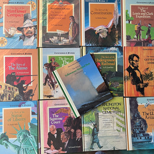 Set of 13 Cornerstones of Freedom History Books for Children-Weekly Readers History Books-America250-view of the front covers