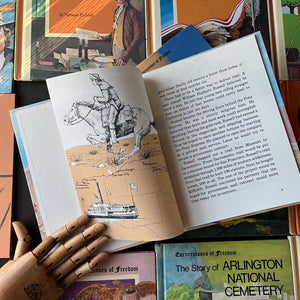 Set of 13 Cornerstones of Freedom History Books for Children-Weekly Readers History Books-America250-view of the sample illustrations