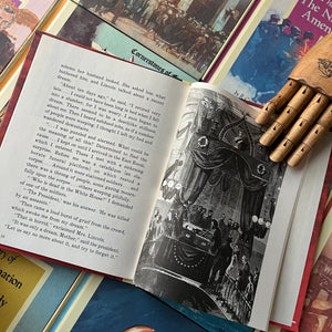 Set of 34 Cornerstones of Freedom History Books for Children in cardboard sleeve holder-vintage US History Picture Books-Early Readers-America250-view of a sample of the illustrations