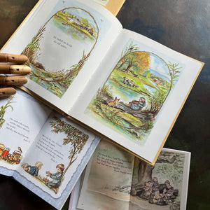 Set of 3 Tasha Tudor Books First Graces, More Prayers & The Lord is My Shepard-classic children's books-religious books for children-view of the illustrations