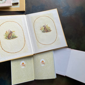 Set of 3 Tasha Tudor Books First Graces, More Prayers & The Lord is My Shepard-classic children's books-religious books for children-view of the inside covers