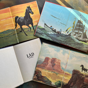 Set of 4 Classic Children's Early Chapter Books for Young Readers-Grosset Grow Up Series by Grosset & Dunlap Publishers - Black Beauty-Moby Dick-Fury-Lad a Dog-classic children's literature-view of the inside covers