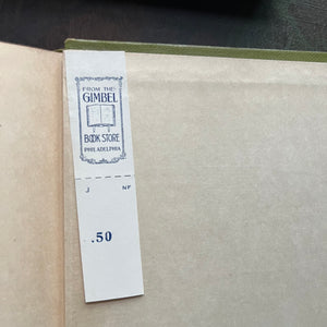 Set of 6 Bunny Brown and His Sister Sue Books-Laura Lee Hope-Howard Garis-antique children's books-wholesome children's stories-view of the original price tag from Gimbel's department store in Philadelphia, PA