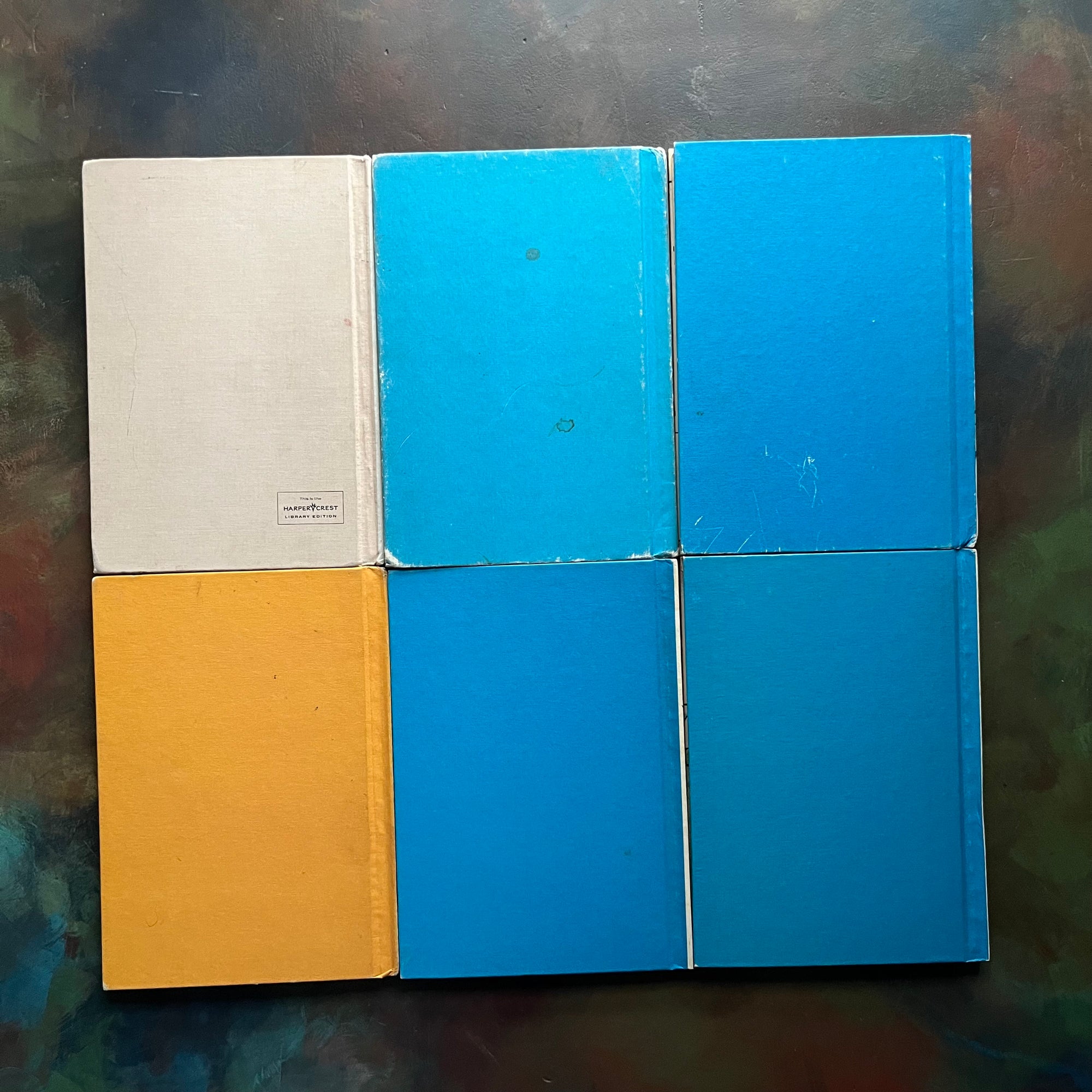 Set of 6 Vintage Picture Books written & illustrated by Syd Hoff-vintage I Can Read books-children's picture book set-view of the back covers