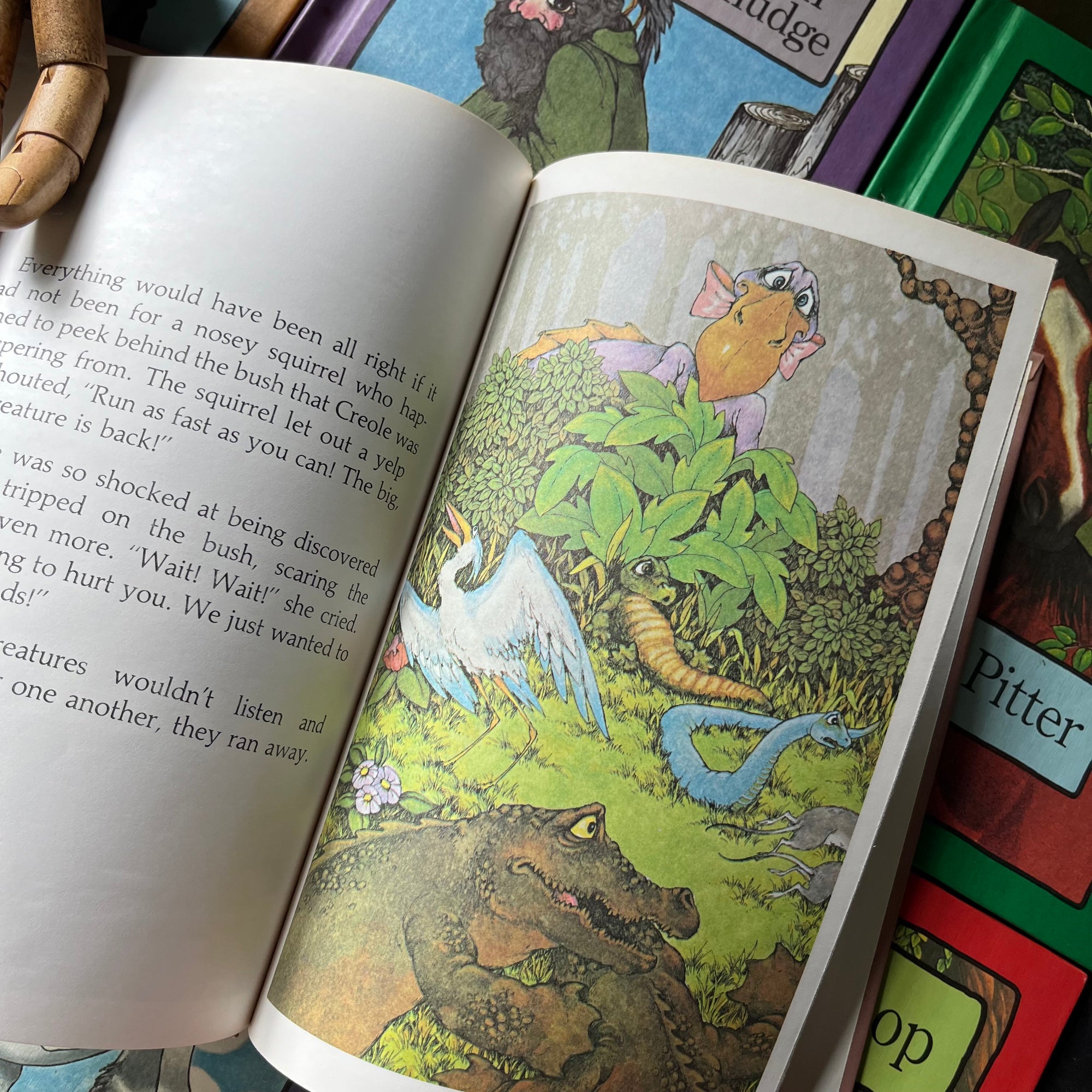 Collection of Serendipity books written by Stephen Cosgrove with illustrations by Robin James -1980's kid's books-view of the illustrations from Creole