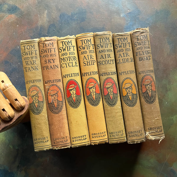Setof7antiqueTomSwiftBookswrit