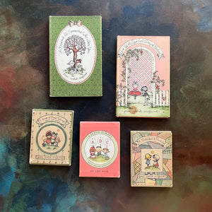 Set of Five vintage Joan Walsh Anglund gift books-friendship-love-educational-Valentine's Day Gift-view of the dust jacket and book sleeve covers