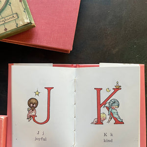 Set of Five vintage Joan Walsh Anglund gift books-friendship-love-educational-Valentine's Day Gift-view of a sample illustration/page in A is for Always