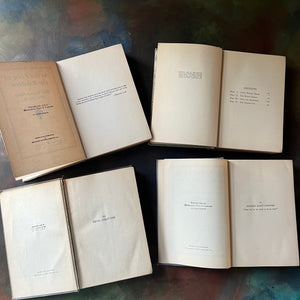 Set of Gene Stratton-Porter Books-Laddie A True Blue Story, A Daughter of the Land, The Magic Garden, At the Foot of the Rainbow-antique novels-view of the copyright pages