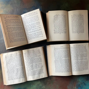 Set of Gene Stratton-Porter Books-Laddie A True Blue Story, A Daughter of the Land, The Magic Garden, At the Foot of the Rainbow-antique novels-view of the inside content