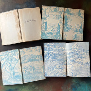 Set of Gene Stratton-Porter Books-Laddie A True Blue Story, A Daughter of the Land, The Magic Garden, At the Foot of the Rainbow-antique novels-view of the inside covers