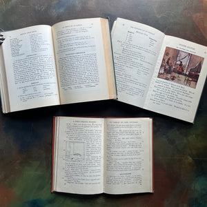 Set of Three Antique French Schoolbooks Teaching French-Idioms-French Primer-Learn French-Charlotte Mason Homeschool-Mes Premiers Pas en Francais-A First French Reader-French Idiom Study-view of the inside content