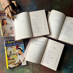 Set of Three Cherry Ames Nurse Books-vintage children's mystery books-children's chapter books-vintage mysteries-Helen Wells-Julie Tatham-view of the copyright & contents pages