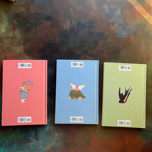 Set of Three Elizabeth Gordon Books-Flower Children-Wild Flower Children-Bird Children-nature books for kids-view of the back covers