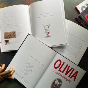 Set of Three Olivia Books written and illustrated by Ian Falconer-Olivia-Olivia Saves the Circus-Olivia and the Missing Toy-award-winning picture book-Caldecott Honor Book-view of the copyright pages