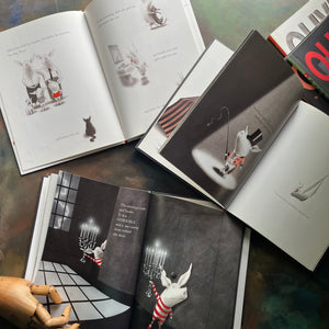 Set of Three Olivia Books written and illustrated by Ian Falconer-Olivia-Olivia Saves the Circus-Olivia and the Missing Toy-award-winning picture book-Caldecott Honor Book-view of the illustrations