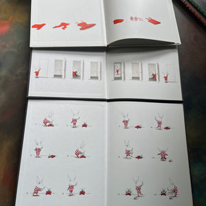 Set of Three Olivia Books written and illustrated by Ian Falconer-Olivia-Olivia Saves the Circus-Olivia and the Missing Toy-award-winning picture book-Caldecott Honor Book-view of the inside covers