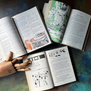 Set of Three Vintage School Mathematics Arithmetic Books-Growth in Arithmetic-Making Sure of Arithmetic-Mathematics in Action-view of the illustrations