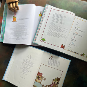 Set of Picture Books written and illustrated by Tomie DePaola -Front Porch Tales & North Country Whoppers-Big Anthony and the Magic Ring-Mother Goose-classic children's stories-view of the copyright pages