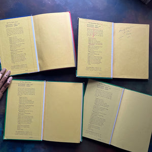 Set of four Raggedy Ann and Andy books written and illustrated by Johnny Gruelle-classic children's stories-heartwarming stories for children-view of the inside covers