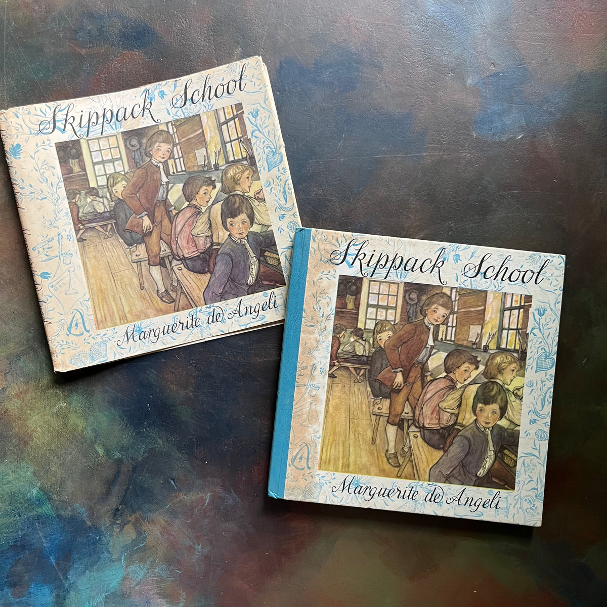 Skippack School written & illustrated by Marguerite de Angeli-vintage children's chapter book-living history book-view of the front cover