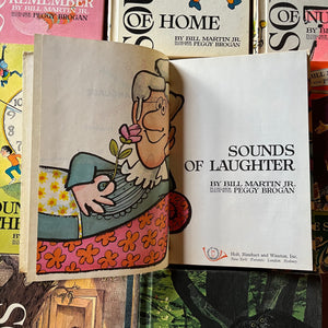 vintage children's school reading textbooks - Sounds of Language Readers written by Bill Martin, Jr. in collaboration with Peggy Brogan - set of 8 books - view of the title page
